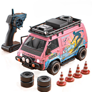 Voiture RC <span class=keywords><strong>1</strong></span>:<span class=keywords><strong>24</strong></span> 2.4G 4WD Mini Bus <span class=keywords><strong>Drift</strong></span> Off-Road Racing Modèle en résine avec chargeur - Product Image 6