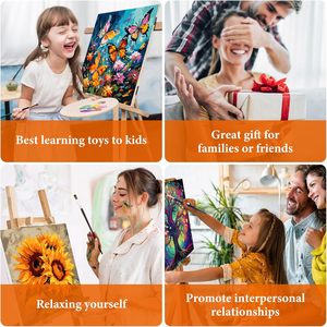 SONGWOOART <span class=keywords><strong>Peinture</strong></span> sur toile à numéros pour adultes, paysage de rue de <span class=keywords><strong>New</strong></span> <span class=keywords><strong>York</strong></span>, kit de <span class=keywords><strong>peinture</strong></span> DIY avec pinceaux - Product Image 6