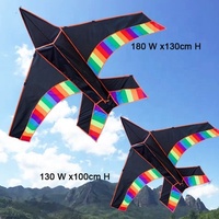 Nouveau modèle de cerf-volant triangulaire coloré pour enfants, fait à la main, en forme d'avion de dessin animé, facile à faire voler, de l'usine de cerfs-volants de Weifang