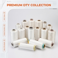 Fil de Nylon 6 DTY Blanc Brut et Teint 100D 140D, Fil de Polyamide à Haute Élasticité pour Tissage, Couture et Tricot Manuel - Marque Grace