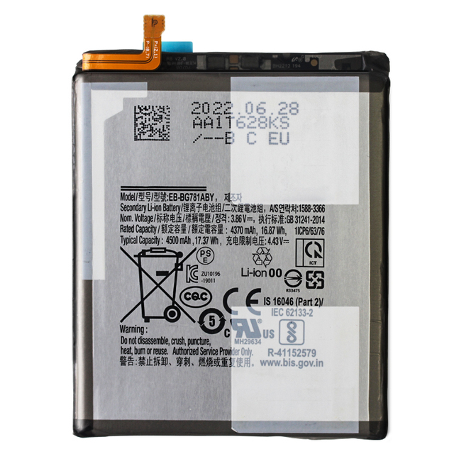 4500mAH Part Number EB-BG781ABY Battery for Samsung Galaxy S20 S20 FE A52 A526 Zero Cycle Original New Battery