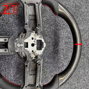 Le volant en fibre de carbone <span class=keywords><strong>GT</strong></span> Red <span class=keywords><strong>Line</strong></span> de la <span class=keywords><strong>Ford</strong></span> Mustang convient aux modèles 2012 à 2014 - Product Image 5