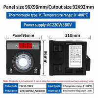 TEL96-9001 TEL72-9001 Termostato Digital PID con Pantalla LCD, Controlador de Temperatura para Horno de Panadería