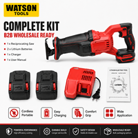 Kit de scie sauteuse sans fil avec 2 batteries et chargeur, outil électrique directement de l'usine pour la vente en gros