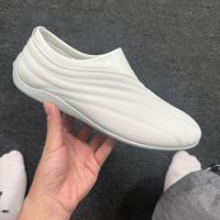 Xinzirain personnalisé sans lacet bout rond en cuir véritable hommes plat décontracté formation chaussures de course