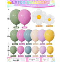 Ensemble de ballons de jardin printaniers pour la décoration de fête