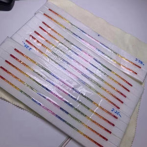 YZ 공장 판매 가격 다이아몬드 컷 사파이어 커런덤 그린 옐로우 핑크 화이트 스퀘어 원형 천연 사파이어 스톤 - Product Image 2