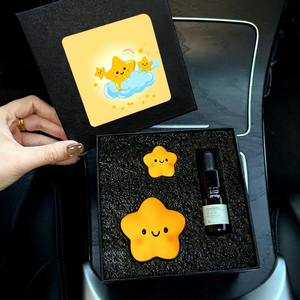 Diffuseur de parfum pour voiture en silicone, design cartoon, avec parfum de thé blanc longue durée, sans électricité. - Product Image 2