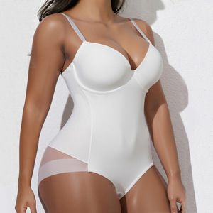 Body gainant amincissant en nylon avec boutons, <span class=keywords><strong>grande</strong></span> <span class=keywords><strong>taille</strong></span>, 10000 kg, pour femme, post-partum, <span class=keywords><strong>corset</strong></span> abdominal, sous-vêtement, soutien-gorge à bretelles - Product Image 3