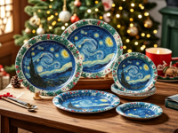 Assiettes jetables pour fêtes, pratiques et écologiques, en papier