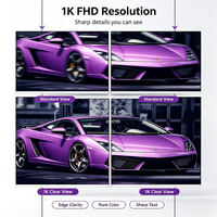 Moniteur FHD 24 27 pouces 300 Hz pour bureau à domicile, design sans cadre, 1 ms, lumière RVB, compatible VESA, écran PC