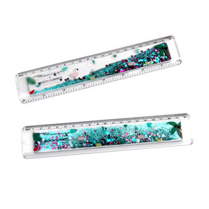 Règle en acrylique remplie de liquide, 1 pièce, de bonne qualité, prix d'usine, anti-chocs, <span class=keywords><strong>coin</strong></span> rond - Product Image 4