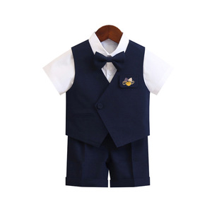 Nouvel ensemble de <span class=keywords><strong>costume</strong></span> formel 6 pièces pour garçons 2026 – Tenue de gentleman unie pour printemps et automne, idéale pour fêtes et cérémonies - Product Image 5