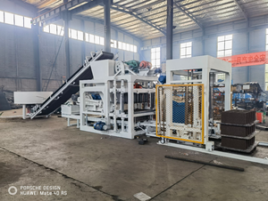 Machine automatique <span class=keywords><strong>de</strong></span> fabrication <span class=keywords><strong>de</strong></span> briques <span class=keywords><strong>de</strong></span> pavage avec interverrouillage PLC, alimentation par <span class=keywords><strong>palette</strong></span> et malaxeur QTJ4-25D - Product Image 3