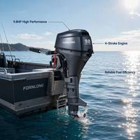 Fornlong Baru 6HP Mesin Tempel Bensin 2 Tak Ringan dan Kompak untuk Penggerak Perahu Memancing Gaya Yamaha