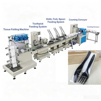 Machine d'emballage automatique de couverts (fourchettes, baguettes, cuillères) et de vaisselle jetable – Machine d'emballage flow pack