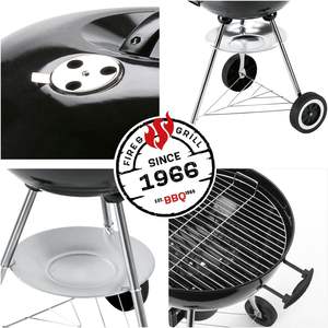 Grille de trépied <span class=keywords><strong>Apple</strong></span> Portable 44CM pour la cuisson en plein air et le talonnage antirouille avec roues robustes Style moderne personnalisé - Product Image 2