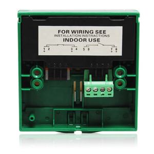 Bouton d'alarme incendie adressable SOS, bouton de déclenchement de panique d'urgence, bouton de sortie, interrupteur à un seul pôle, réinitialisable, point d'appel vert en ABS - Product Image 2