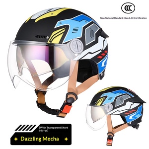 Casco Abierto para Scooter Eléctrico con Lente Extraíble, Ligero y Transpirable, para Ciclismo Eléctrico - Product Image 2
