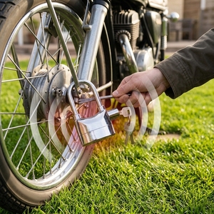 YH1657 <span class=keywords><strong>Candado</strong></span> de alarma de bloqueo de alarma de motocicleta <span class=keywords><strong>para</strong></span> puertas de bicicleta o motocicleta Puertas de ventanas Etc. (Plata) - Product Image 5