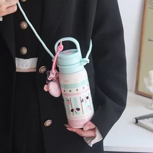 <span class=keywords><strong>Termo</strong></span> Kecolove de 500 ml, Portátil, con Estampado de Cachorro, Impermeable, de Apertura Rápida, Regalo Deportivo para la Escuela, con Correa - Product Image 4