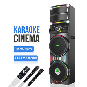 Enceinte Bluetooth portable DP-2130 GD-2130 <span class=keywords><strong>avec</strong></span> double haut-parleur <span class=keywords><strong>de</strong></span> 12 pouces, trolley, pour fêtes en extérieur, <span class=keywords><strong>avec</strong></span> écran LED - Product Image 1