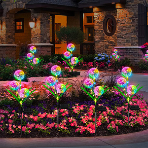 Ngoài trời trang trí năng lượng mặt trời bồ công anh Đèn sàn RGB màu thay đổi hình dạng bồ công anh LED Vườn Cổ phần năng lượng mặt trời ánh sáng hoa - Product Image 6