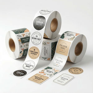 Autocollants en vinyle imperméables de qualité supérieure, design personnalisé, accents en feuille d'or pour cadres photo, étiquettes de marquage pour l'alimentation/cosmétiques et le commerce de détail - Product Image 1