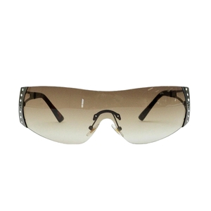 Gafas de Sol Futuristas sin Montura con Incrustaciones de Diamantes, Estilo Visera Deportiva con Marco Metálico, Gafas de Sol Personalizadas Y2K para Mujer - Product Image 3