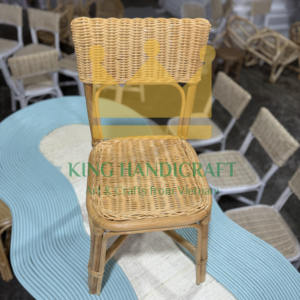 Silla de ratán hecha a mano para niños, asiento para bebés, muebles de mimbre Natural para niños, cumpleaños, bodas - Product Image 4