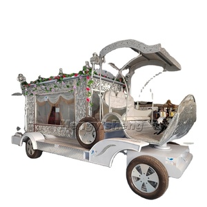 รถม้าแก้วสีเงินแบบมีฝาปิดสุดหรูรถม้าสำหรับงานศพแบบไนจีเรีย - Product Image 4