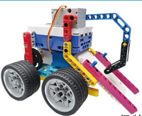 Microbit Kit pendidikan DIY anak-anak, belajar teknologi mainan konstruksi plastik blok Teknik Sains tenaga surya elektrik 3D
