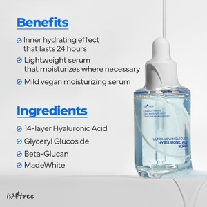 [Isntree] Suero de Ácido Hialurónico de Peso Molecular Ultrabajo 50ml Para Rellenar, Calmar con Madecassoside y Retener la Humedad - Product Image 5