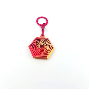 PLA FAB Jouet de décompression hexagonal fractal anti-stress en plastique imprimé en 3D, à suspendre, pour le commerce transfrontalier - Product Image 5