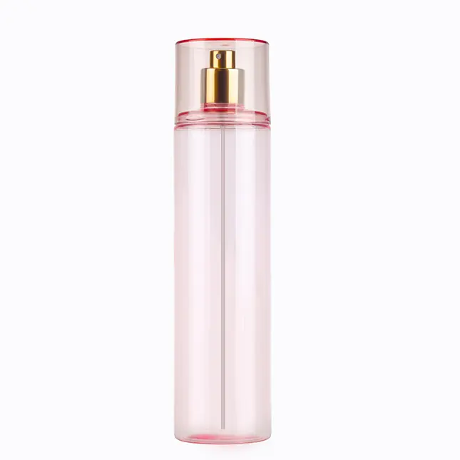 8 floz 236 ml Zylinder rosa Kunststoff-Sprüh flasche für Körpers pray Werkseitig angepasste Feinnebel-PET-Kunststoff-Sprüh flaschen