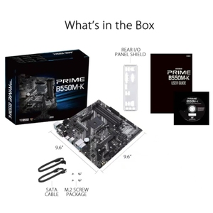 Новая материнская плата Prime B550M-K AMD AM4 Zen 3 3-го поколения Micro-ATX, DDR4, PCIe 4.0, поддержка ECC памяти, 1 Гбит/с LAN, два слота M.2, USB 3.2 Gen 2 - Product Image 5