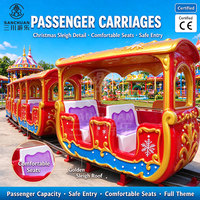 Jeux de carnaval de Noël, train électrique miniature du Père Noël, train sur rail pour parc d'attractions, à vendre