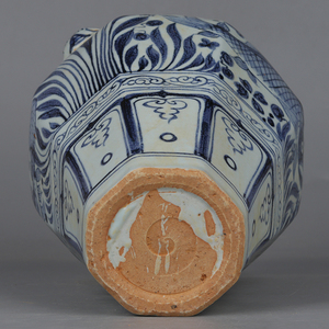 Jarrón de Porcelana de Cerámica de Reproducción Antigua China de <span class=keywords><strong>la</strong></span> Dinastía Yuan, Azul y Blanco con Patrón de Peces, Decoración de Mesa - Product Image 6