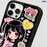 Coque personnalisable IDEAL Factory Original TPU pour 18/17/16/15 Pro Max, protection antichoc et étanche pour écouteurs
