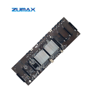 Yüksek verimli X79X9 9 ekran kartı güç kaynağı sunucu ana kartı 9 gpu yükseltici anakartlar