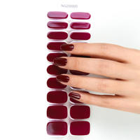 Huizi Nail wrap Autocollant de gel pour ongles à couverture complète en gros