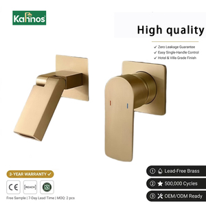 Modern Luxurious 360 Rotate Wall-Mounted Brass Waterfall Faucet <b>Single</b> Handle Ceramic Valve Core Hotel Use <b>Basin</b> Water Mixer <b>Tap</b> - Product Image 1