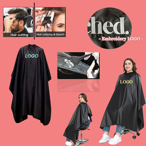 Capa de Salón con Logotipo Personalizado, Capas Profesionales para Coloración/Corte de Cabello, Bata de Peluquería, Resistente a Decolorantes y Tintes - Product Image 1