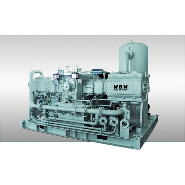 Wellhead Hydrogen Gas Recovery Boosting System Reciprocating Air Cooled Compressor with Motor and Bearing