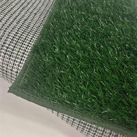 Tapis d'herbe respirant pour chien, herbe artificielle pour chiens, tapis d'herbe à bords ourlés pour l'apprentissage de la propreté des chiots, intérieur et extérieur