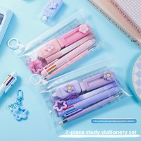 Kit de papeterie écologique, articles scolaires, livraison gratuite, ensembles de rentrée scolaire Yiwu, ensemble de papeterie promotionnel pour étudiants et adultes