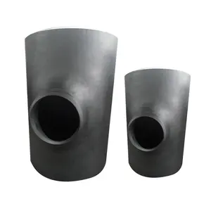 A234WPB black seamless steel pipe fitting equal reduced straight tee