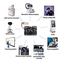Module de caméra binoculaire USB2.0 avec capteur CMOS UVC OV2710 Hampo, faible luminosité 0,5 Lux, 1080P 30fps, Plug&Play, module de profondeur 3D