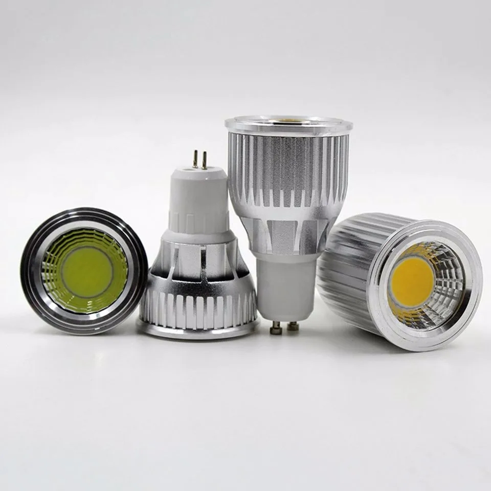 MR16 GU10 прожектор 3 Вт COB Gu10 лампа E27 E14 Gu5.3 светодиодный прожектор AC85-265V AC110V DC12V 24V Spot LED