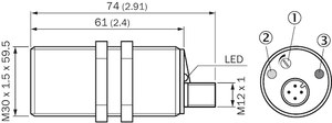 เซ็นเซอร์วัดระยะแบบคาปาซิทีฟ SICK CM12-16BPP-EC1 6058153 PNP พร้อมช่วงการตรวจจับ 0-16 มม. CM30-16BPP-EC1 CM30-16BPP-EC1 6058153 CM3 - Product Image 5